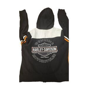 Harley Davidson - “Inspected & Approved” - Ladies Hoodie - Zipper/Pockets- XL